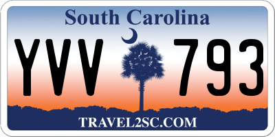 SC license plate YVV793