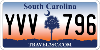 SC license plate YVV796