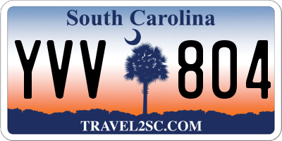 SC license plate YVV804