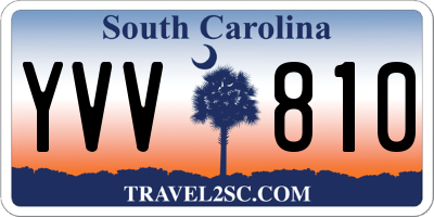SC license plate YVV810