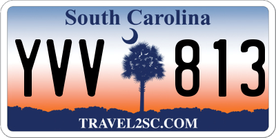 SC license plate YVV813