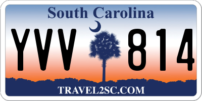 SC license plate YVV814