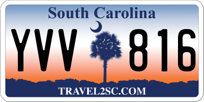 SC license plate YVV816