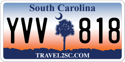 SC license plate YVV818