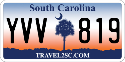 SC license plate YVV819