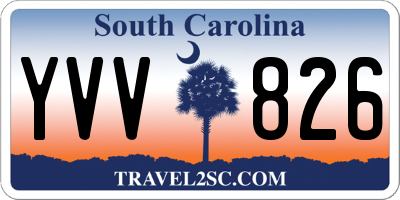 SC license plate YVV826