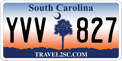 SC license plate YVV827
