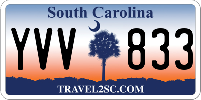 SC license plate YVV833
