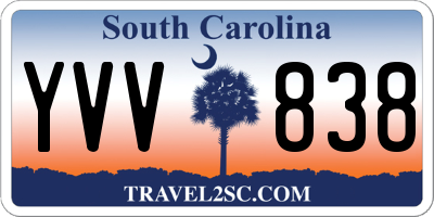 SC license plate YVV838
