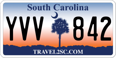 SC license plate YVV842
