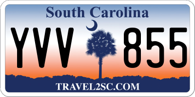 SC license plate YVV855