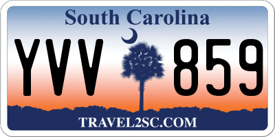 SC license plate YVV859