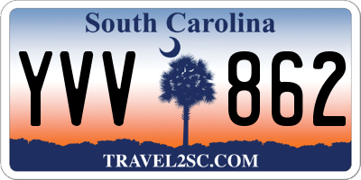 SC license plate YVV862