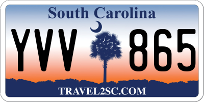 SC license plate YVV865