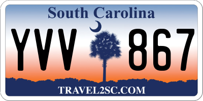 SC license plate YVV867