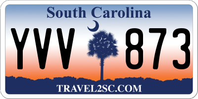 SC license plate YVV873