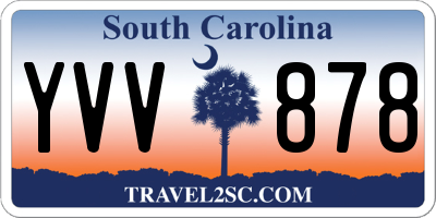 SC license plate YVV878