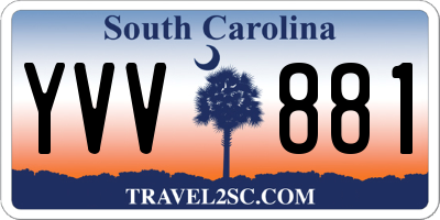 SC license plate YVV881
