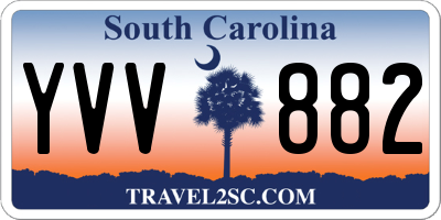 SC license plate YVV882