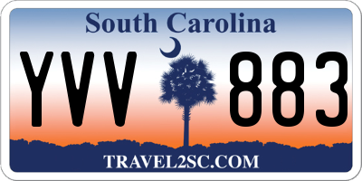 SC license plate YVV883