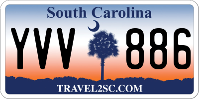 SC license plate YVV886