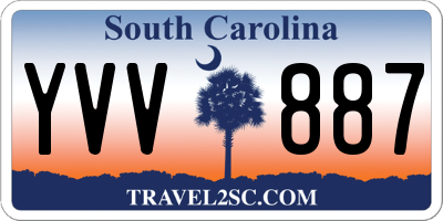 SC license plate YVV887