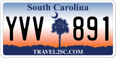 SC license plate YVV891