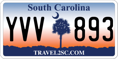 SC license plate YVV893