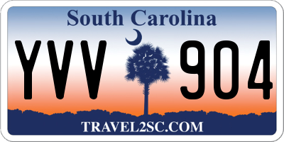 SC license plate YVV904