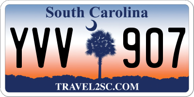 SC license plate YVV907