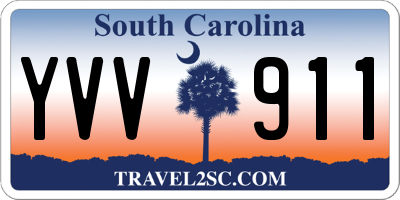 SC license plate YVV911