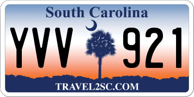 SC license plate YVV921