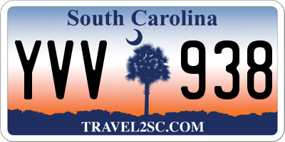 SC license plate YVV938