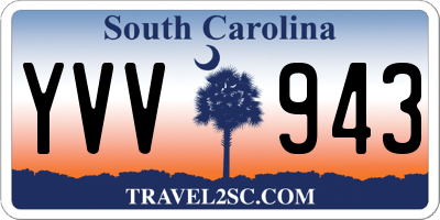 SC license plate YVV943