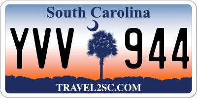 SC license plate YVV944