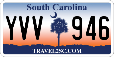 SC license plate YVV946