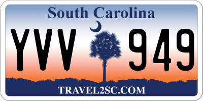 SC license plate YVV949