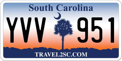 SC license plate YVV951
