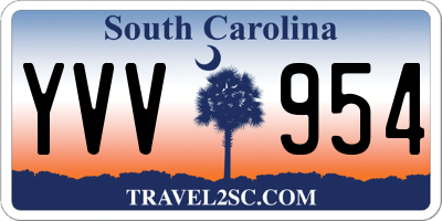 SC license plate YVV954