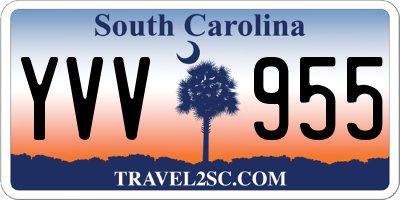 SC license plate YVV955