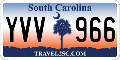 SC license plate YVV966