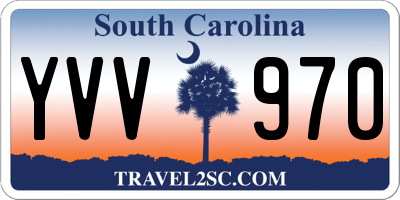 SC license plate YVV970