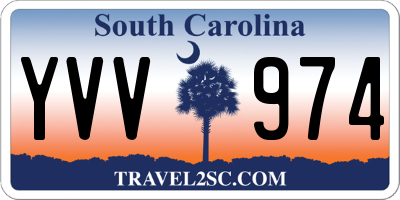 SC license plate YVV974