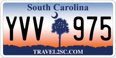 SC license plate YVV975