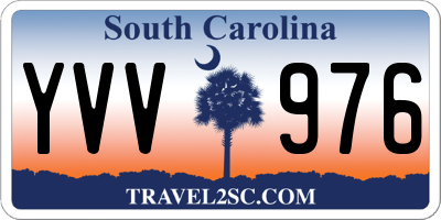 SC license plate YVV976