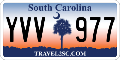 SC license plate YVV977