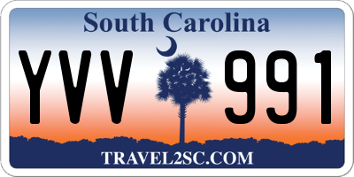 SC license plate YVV991