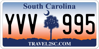 SC license plate YVV995