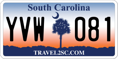 SC license plate YVW081