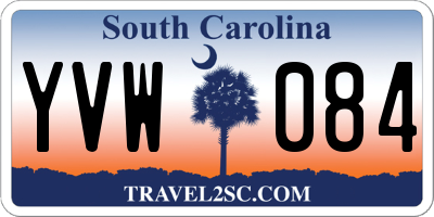 SC license plate YVW084